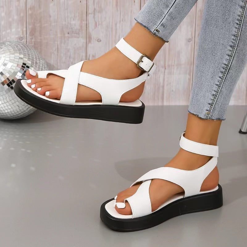 Casual Summer Thick-Soled Clip Toe Sandals