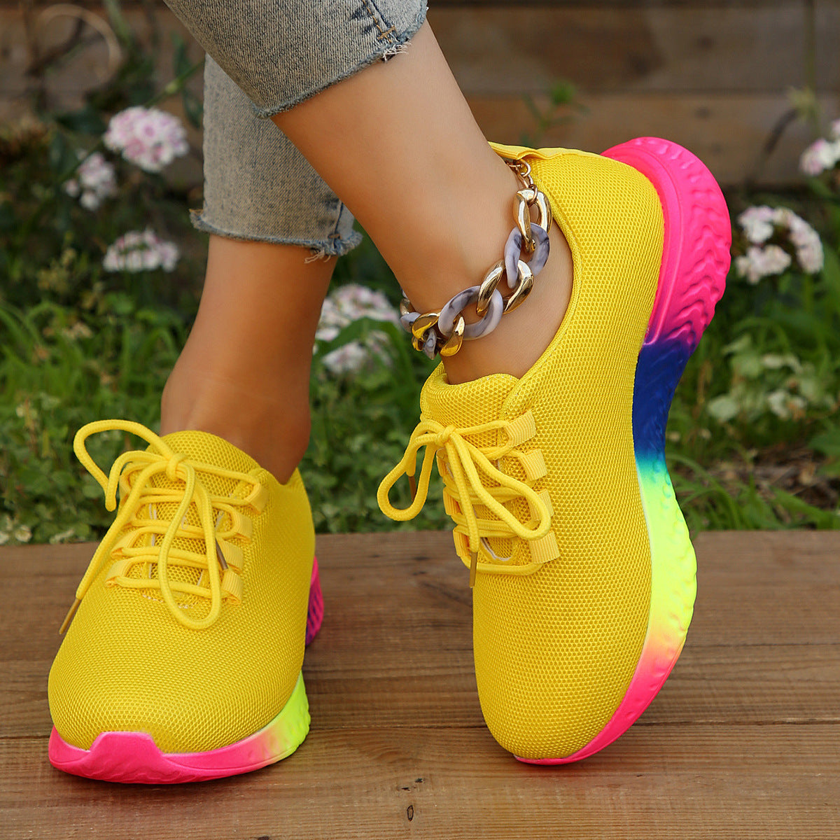 Rainbow Fashion Walking,Running Sport Sneakers