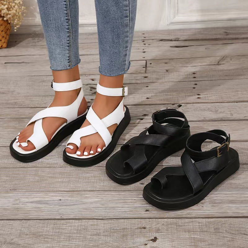 Casual Summer Thick-Soled Clip Toe Sandals