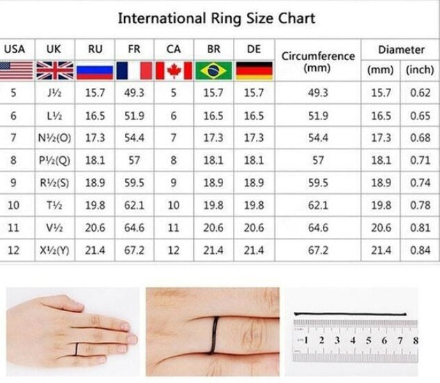 Elegant Female Zircon Stone Finger Rings