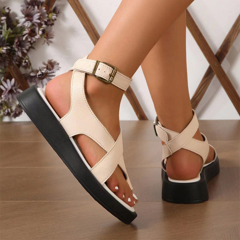 Casual Summer Thick-Soled Clip Toe Sandals