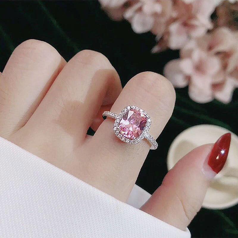 Bridal Wedding Trendy Engagement White Gold Ring