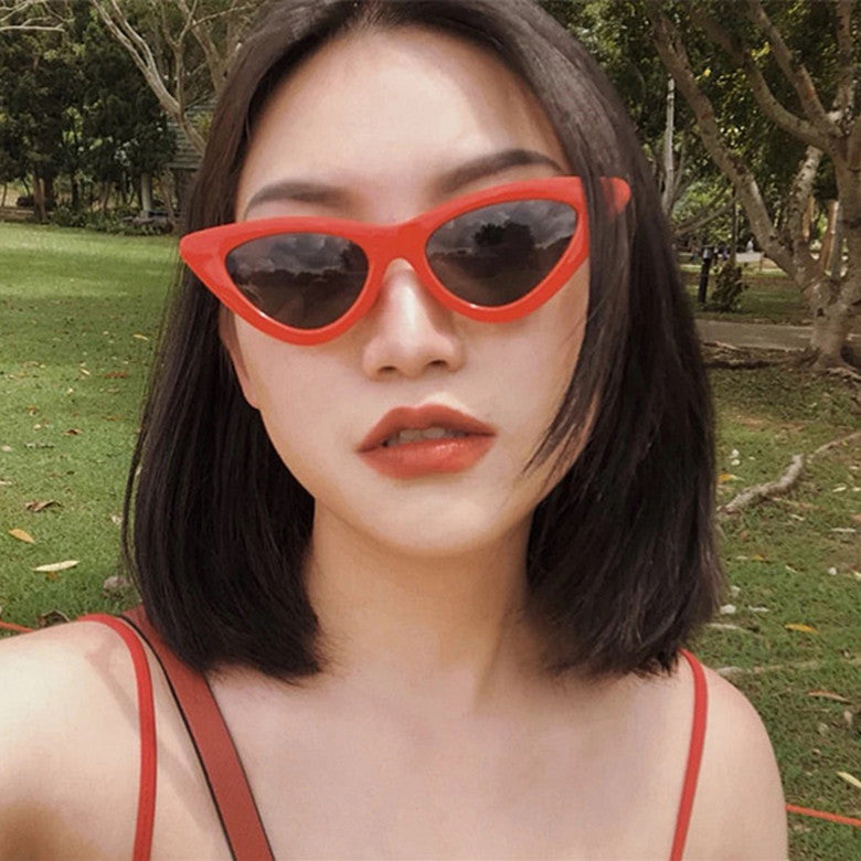 female triangle hip hop European and American net red sunglasses