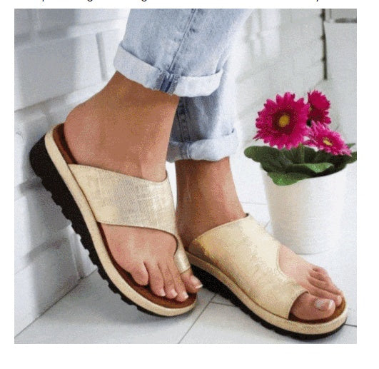 Flat Sole Casual Soft Big Toe Foot Sandal