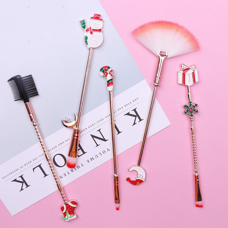 Christmas moose makeup set brush