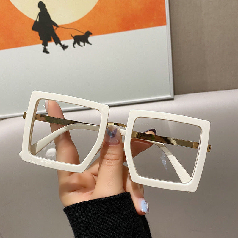 Korean Version Of The Netflix Model Thick Frame Square Anti-blue Light Glasses