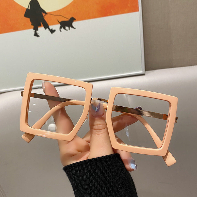 Korean Version Of The Netflix Model Thick Frame Square Anti-blue Light Glasses