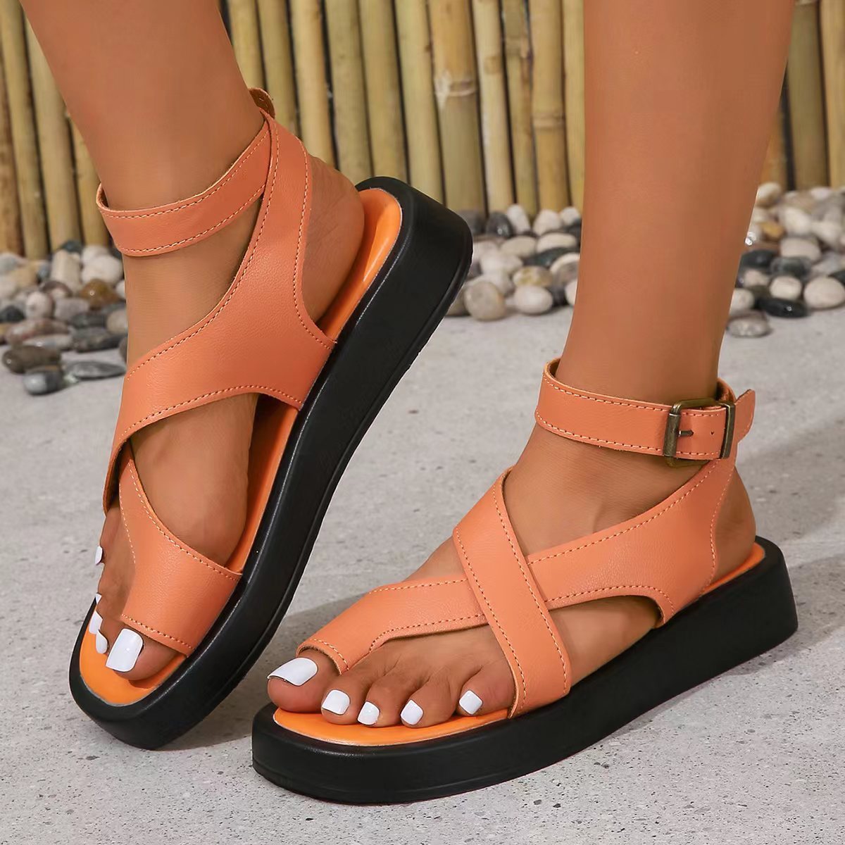 Casual Summer Thick-Soled Clip Toe Sandals