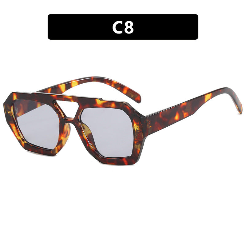 Summer Ins Big Frame Leopard Sunglasses