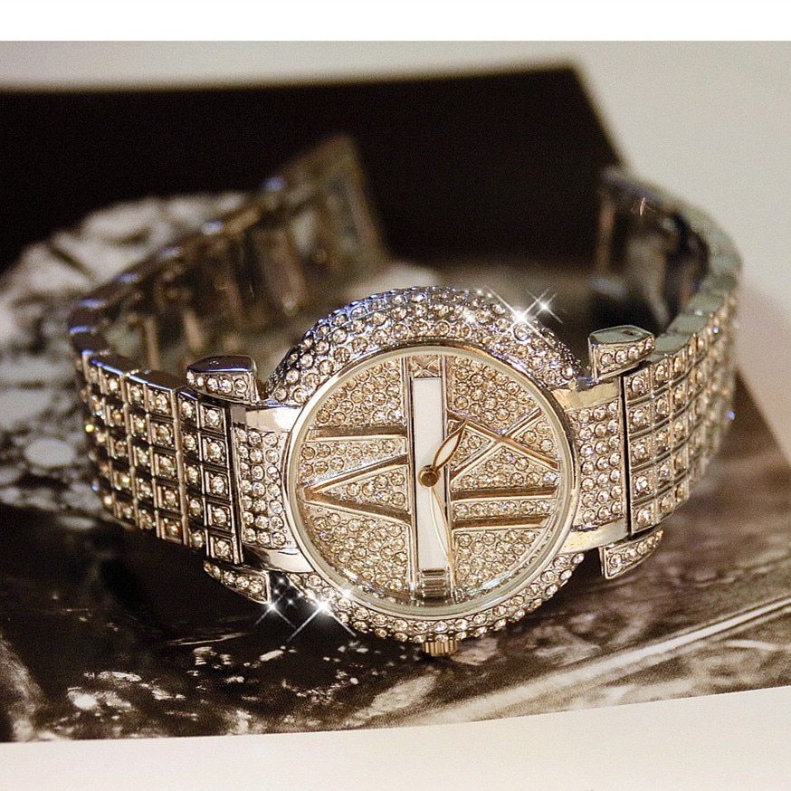 Luxury Diamond  Stainless Steel Bracelet For Women