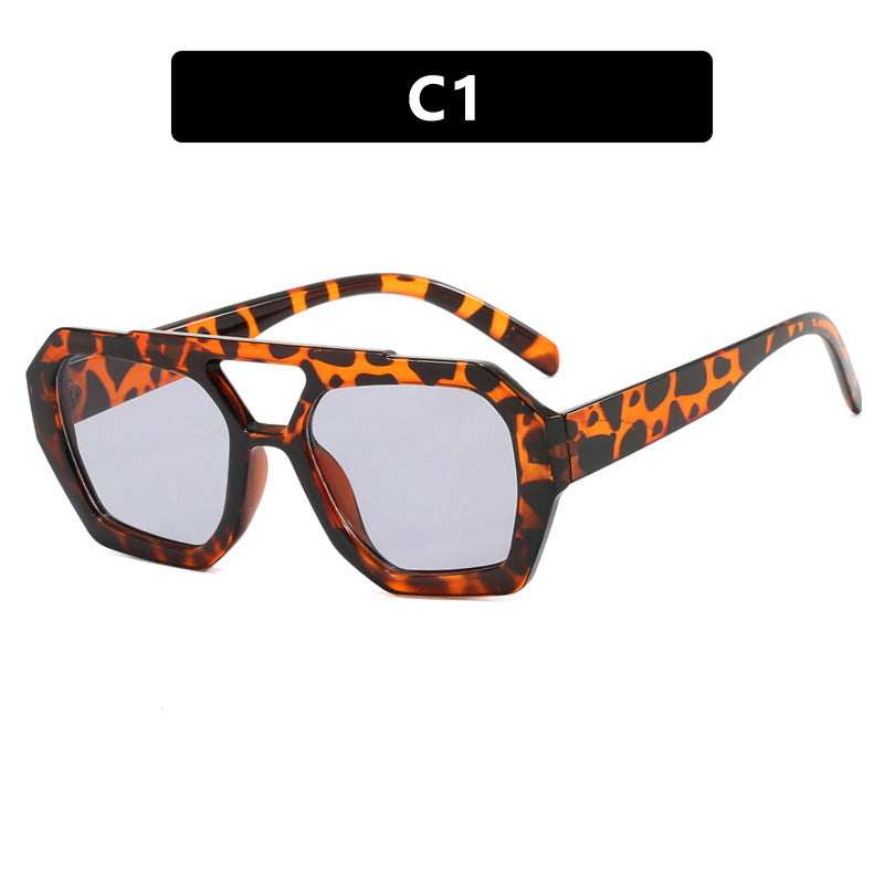 Summer Ins Big Frame Leopard Sunglasses