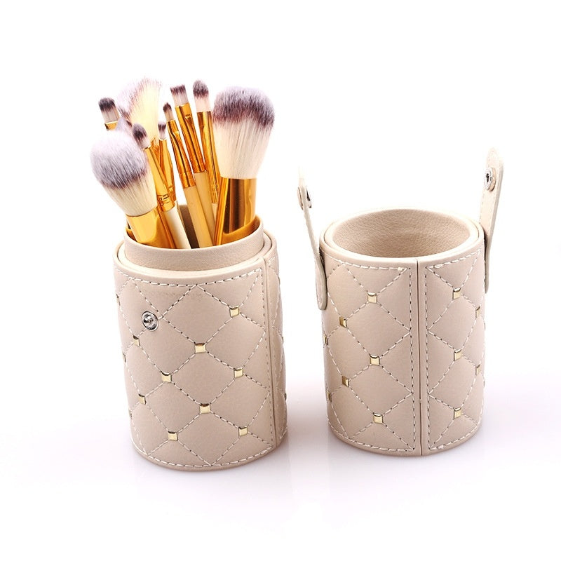 Makeup brush set 12 plus makeup bucket