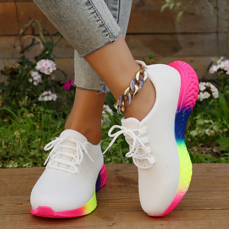 Rainbow Fashion Walking,Running Sport Sneakers