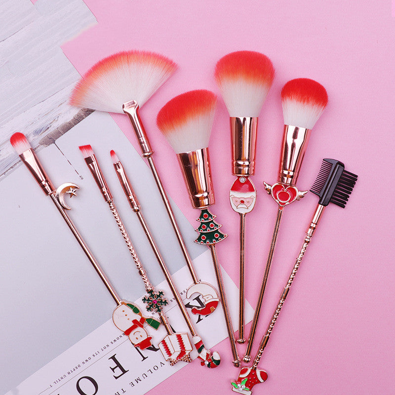 Christmas moose makeup set brush