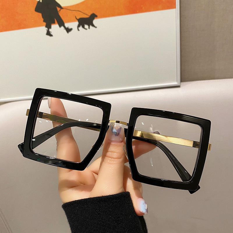 Korean Version Of The Netflix Model Thick Frame Square Anti-blue Light Glasses