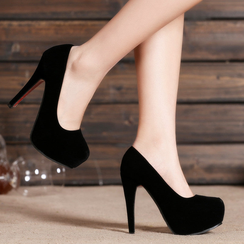 Water Platform Round Toe Women High Heels