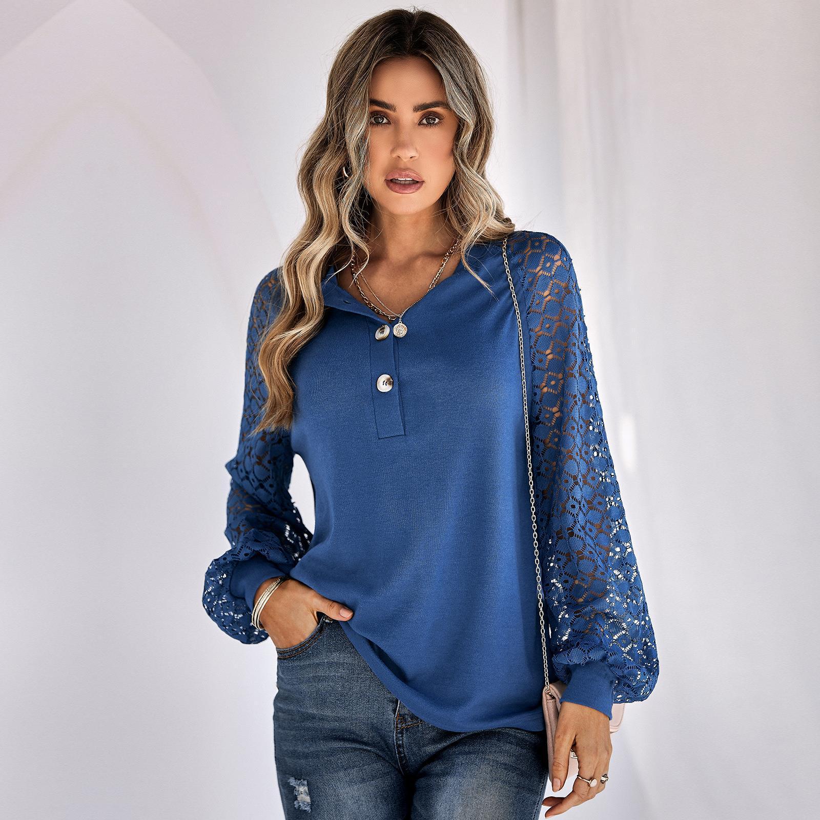 Casual Button Top Lace