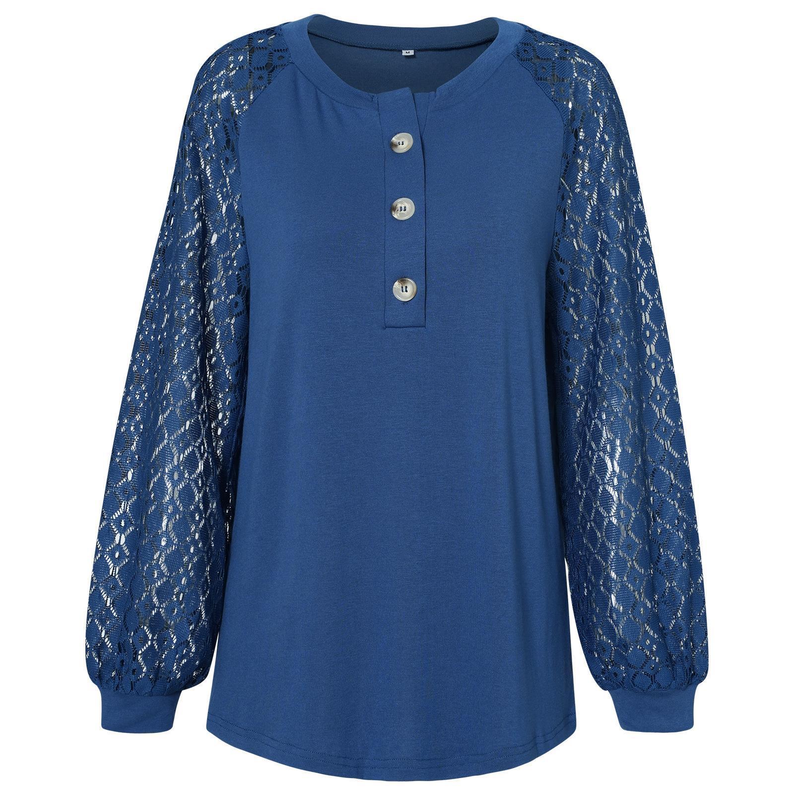 Casual Button Top Lace